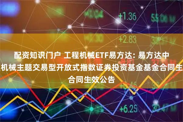 配资知识门户 工程机械ETF易方达: 易方达中证工程机械主题交易型开放式指数证券投资基金基金合同生效公告